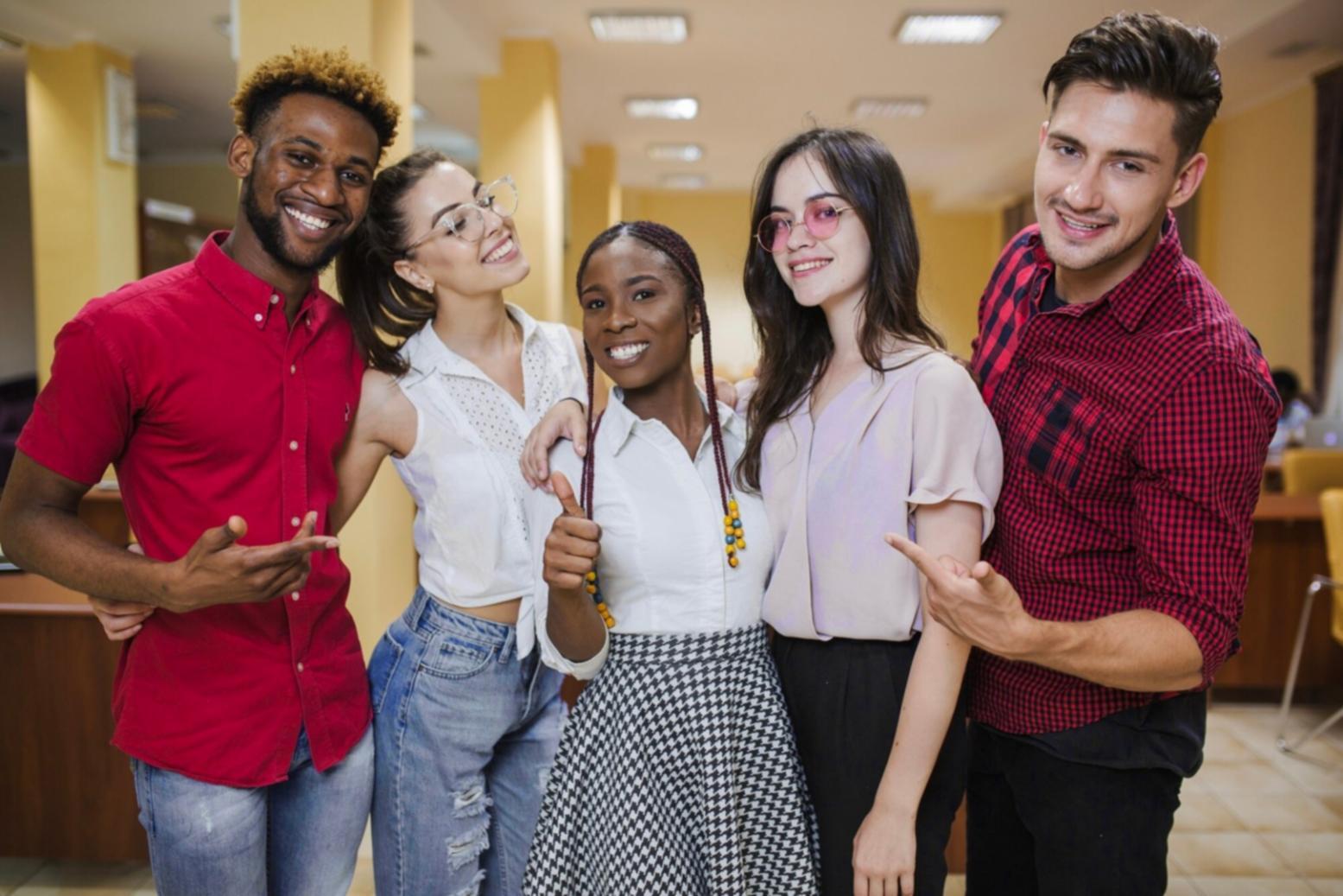 Students analyzing real-time economic data during interactive market analysis session